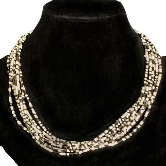 Beaded Necklace Multi Strand‎ Seed Bead SKUW442 - Picture 1 of 4